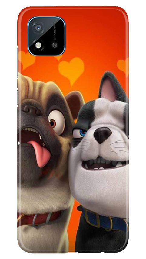 Dog Puppy Mobile Back Case for Realme C20 (Design - 350)