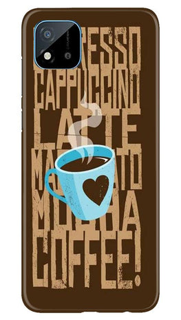 Love Coffee Mobile Back Case for Realme C20 (Design - 351)