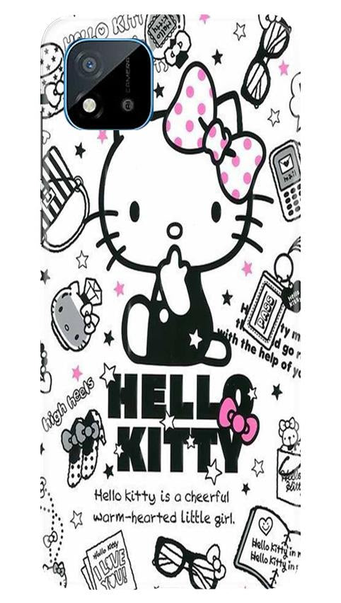 Hello Kitty Mobile Back Case for Realme C20 (Design - 361)