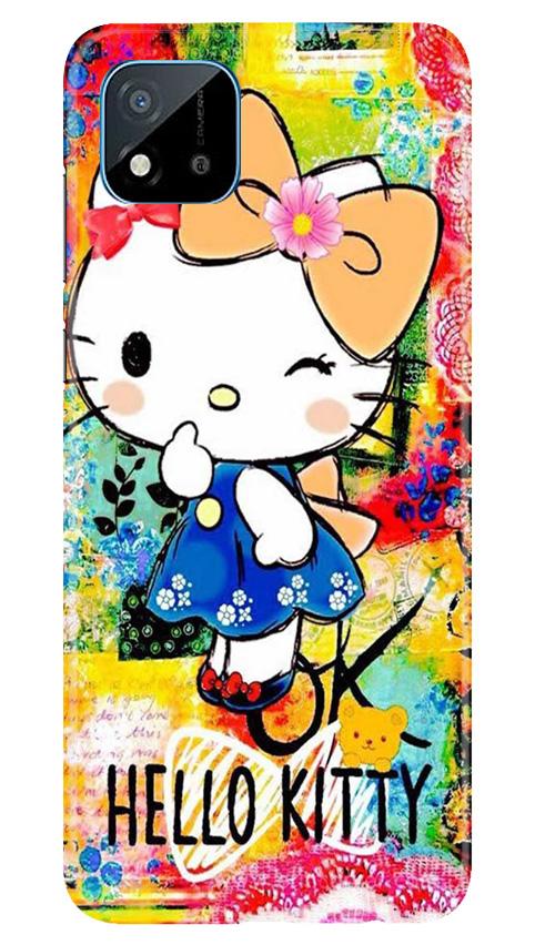 Hello Kitty Mobile Back Case for Realme C20 (Design - 362)