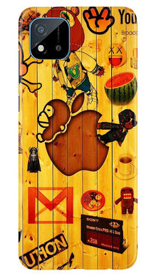 Wooden Texture Mobile Back Case for Realme C20 (Design - 367)