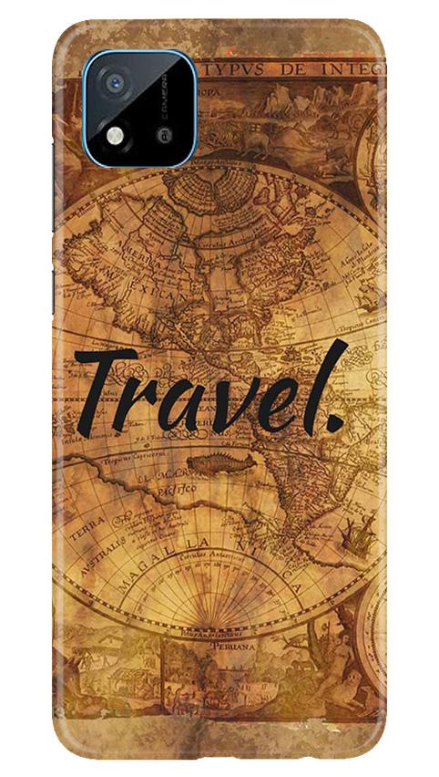 Travel Mobile Back Case for Realme C20 (Design - 375)