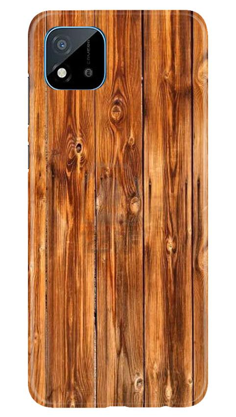 Wooden Texture Mobile Back Case for Realme C20 (Design - 376)