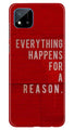 Everything Happens Reason Mobile Back Case for Realme C20 (Design - 378)
