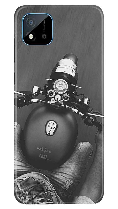 Royal Enfield Mobile Back Case for Realme C20 (Design - 382)