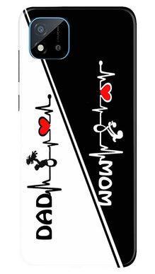 Love Mom Dad Mobile Back Case for Realme C20 (Design - 385)