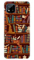 Book Shelf Mobile Back Case for Realme C20 (Design - 390)