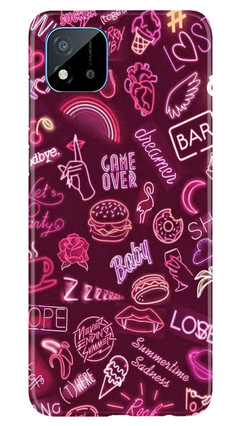 Party Theme Mobile Back Case for Realme C20 (Design - 392)