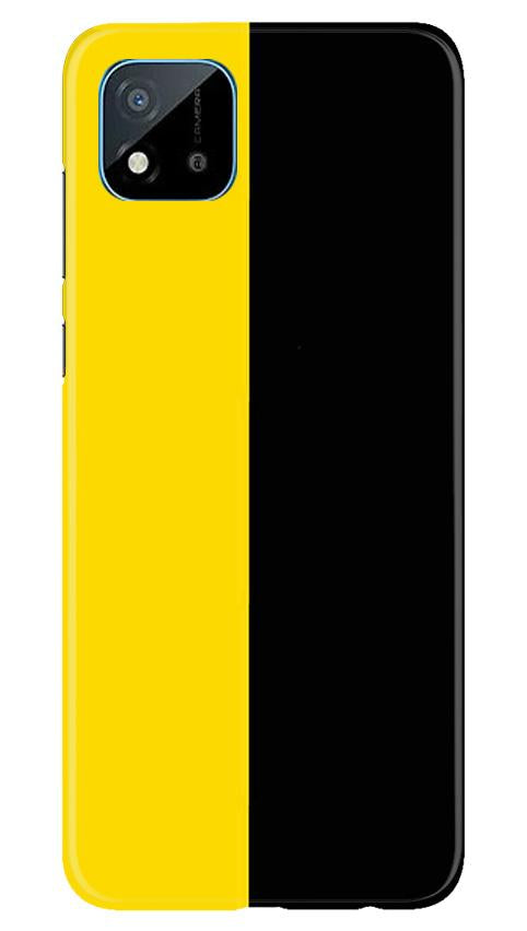 Black Yellow Pattern Mobile Back Case for Realme C20 (Design - 397)