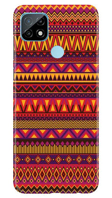 Zigzag line pattern2 Mobile Back Case for Realme C21 (Design - 10)