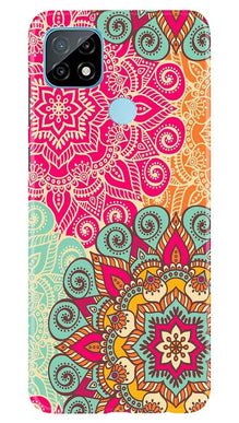 Rangoli art2 Mobile Back Case for Realme C12 (Design - 29)