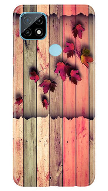 Wooden look2 Mobile Back Case for Realme C12 (Design - 56)