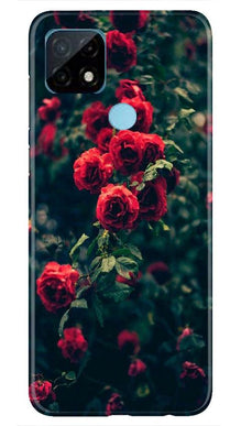 Red Rose Mobile Back Case for Realme C21 (Design - 66)