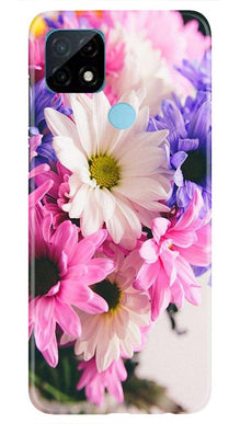 Coloful Daisy Mobile Back Case for Realme C12 (Design - 73)