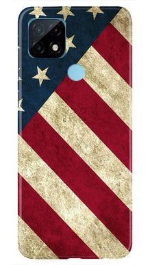 America Mobile Back Case for Realme C21 (Design - 79)