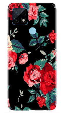 Red Rose2 Mobile Back Case for Realme C21 (Design - 81)