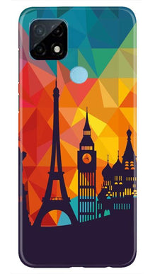 Eiffel Tower2 Mobile Back Case for Realme C21 (Design - 91)
