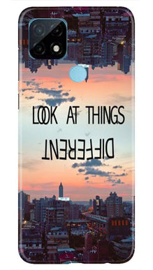 Look at things different Mobile Back Case for Realme C21 (Design - 99)