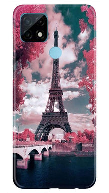 Eiffel Tower Mobile Back Case for Realme C21  (Design - 101)