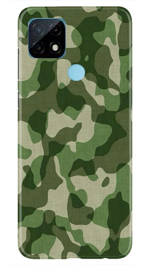 Army Camouflage Case for Realme C21  (Design - 106)
