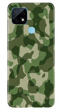 Army Camouflage Mobile Back Case for Realme C21  (Design - 106)