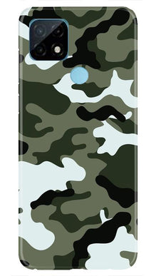 Army Camouflage Mobile Back Case for Realme C12  (Design - 108)