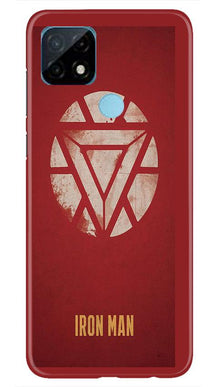 Iron Man Superhero Mobile Back Case for Realme C21  (Design - 115)