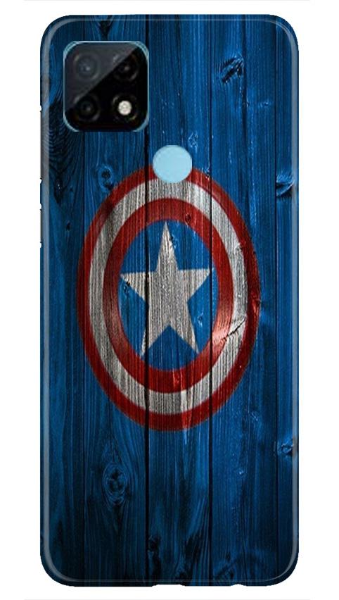 Captain America Superhero Case for Realme C12  (Design - 118)