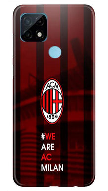 AC Milan Mobile Back Case for Realme C21  (Design - 155)