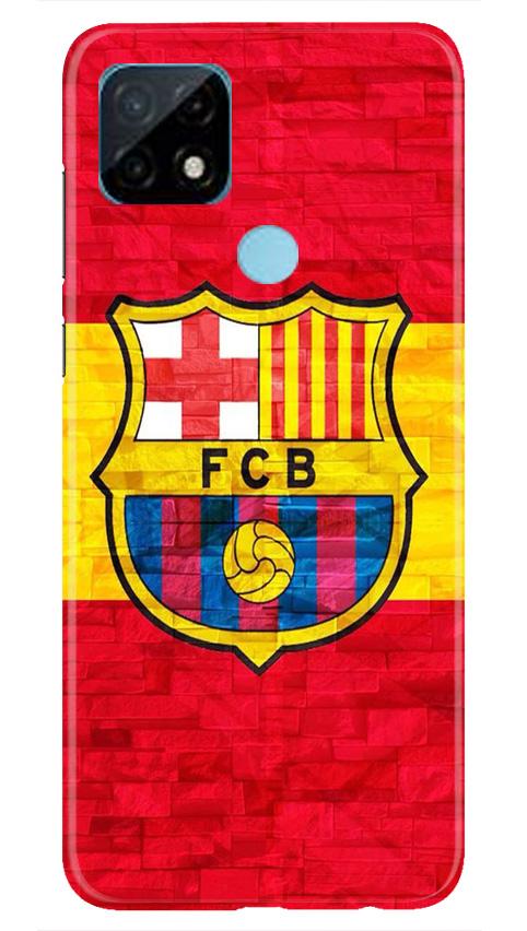 FCB Football Case for Realme C21  (Design - 174)
