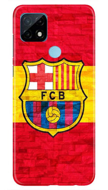FCB Football Mobile Back Case for Realme C21  (Design - 174)