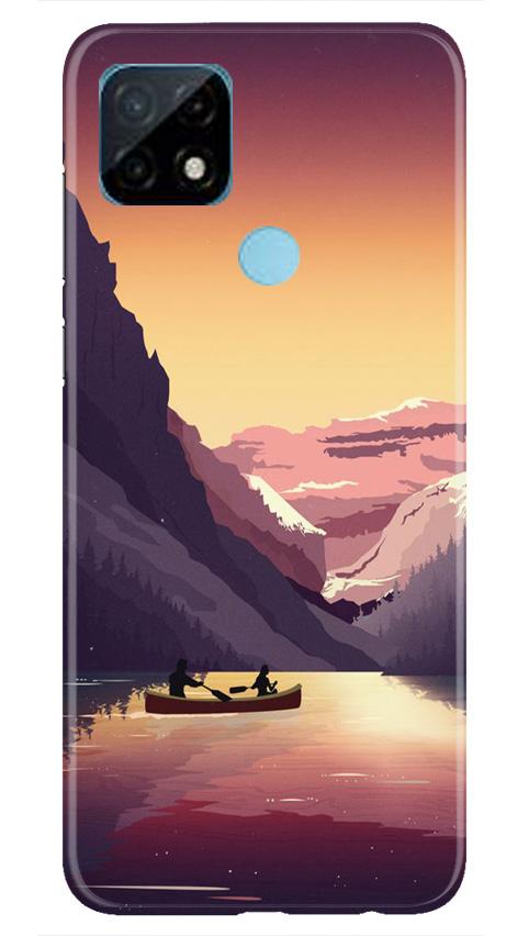 Mountains Boat Case for Realme C12 (Design - 181)