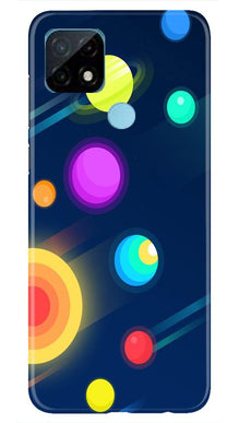 Solar Planet Mobile Back Case for Realme C12 (Design - 197)