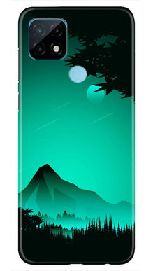Moon Mountain Mobile Back Case for Realme C12 (Design - 204)