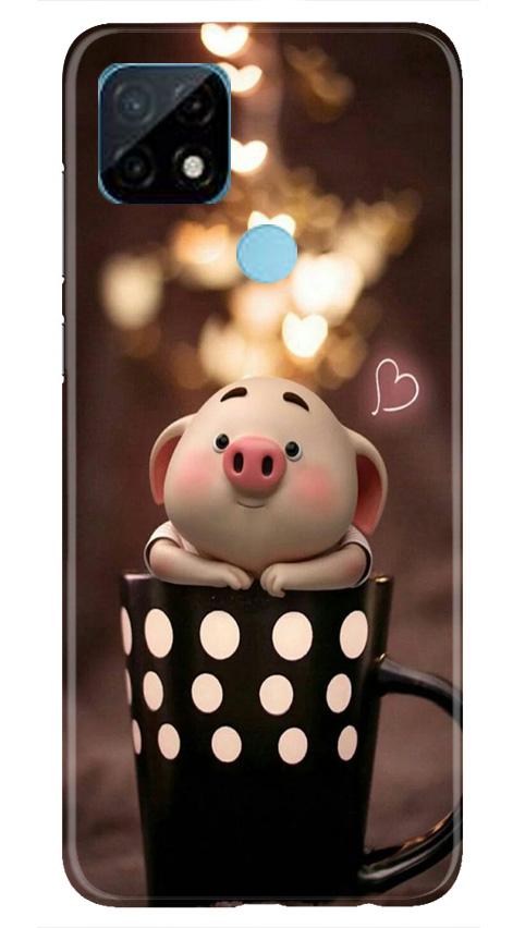 Cute Bunny Case for Realme C21 (Design No. 213)