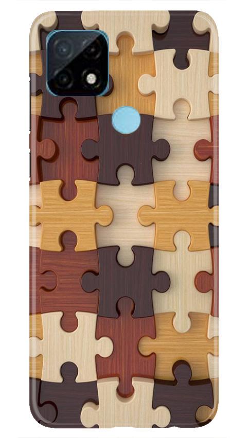 Puzzle Pattern Case for Realme C21 (Design No. 217)