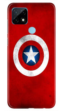 Captain America Mobile Back Case for Realme C21 (Design - 249)
