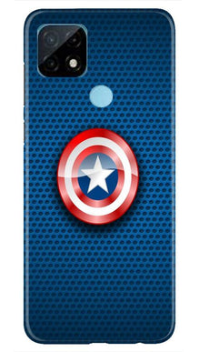 Captain America Shield Mobile Back Case for Realme C12 (Design - 253)