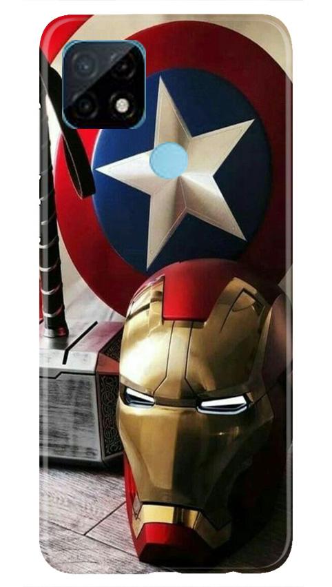 Ironman Captain America Case for Realme C21 (Design No. 254)