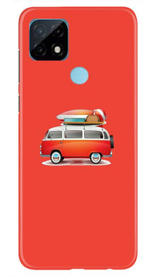 Travel Bus Mobile Back Case for Realme C21 (Design - 258)
