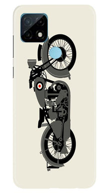 MotorCycle Mobile Back Case for Realme C21 (Design - 259)