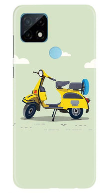 Vintage Scooter Mobile Back Case for Realme C12 (Design - 260)