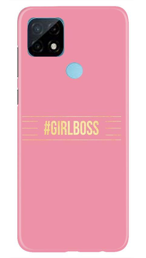 Girl Boss Pink Case for Realme C12 (Design No. 263)