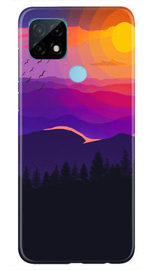 Sun Set Mobile Back Case for Realme C21 (Design - 279)
