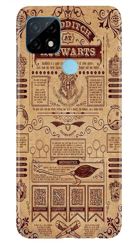 Hogwarts Mobile Back Case for Realme C21 (Design - 304)