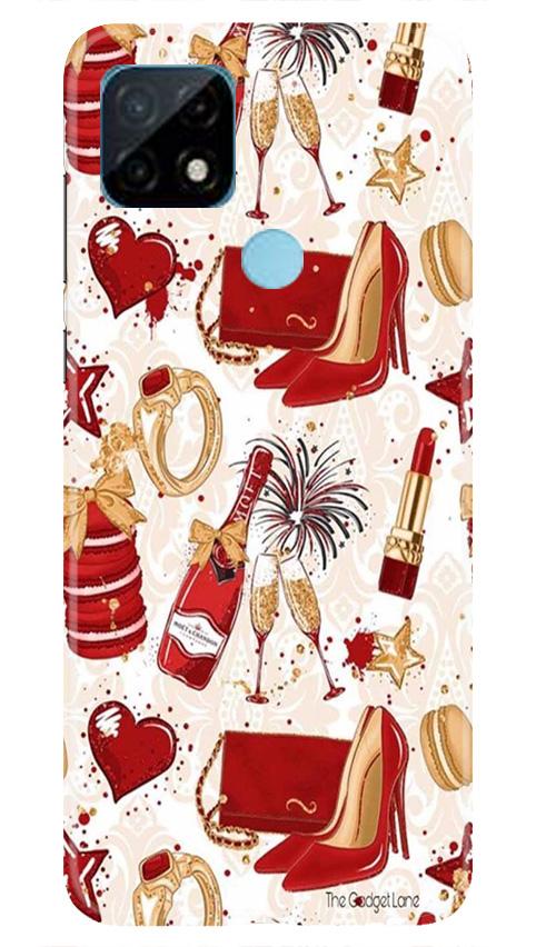 Girlish Mobile Back Case for Realme C21 (Design - 312)