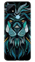 Lion Mobile Back Case for Realme C21 (Design - 314)
