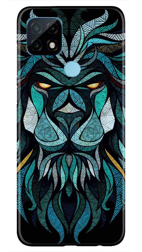 Lion Mobile Back Case for Realme C21 (Design - 314)