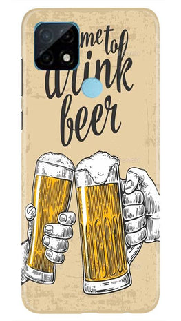 Drink Beer Mobile Back Case for Realme C21 (Design - 328)
