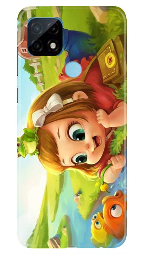 Baby Girl Mobile Back Case for Realme C21 (Design - 339)